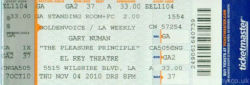 Los Angeles Ticket 2010